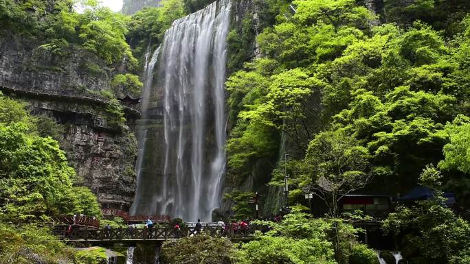 三峡大瀑布瀑布溪流山川河流