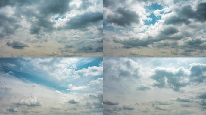 【4K】雨过天晴云层延时摄影