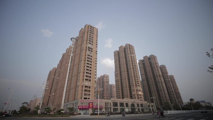 中国大气城市发展建设延时合成A011