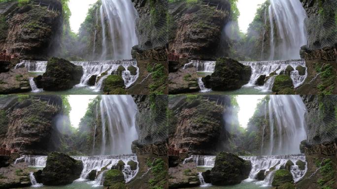 三峡大瀑布景色风景风光美景高山流水水花流
