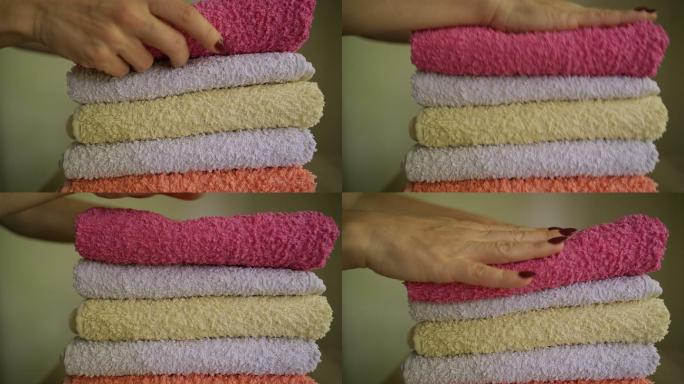 叠毛巾-b卷叠毛巾