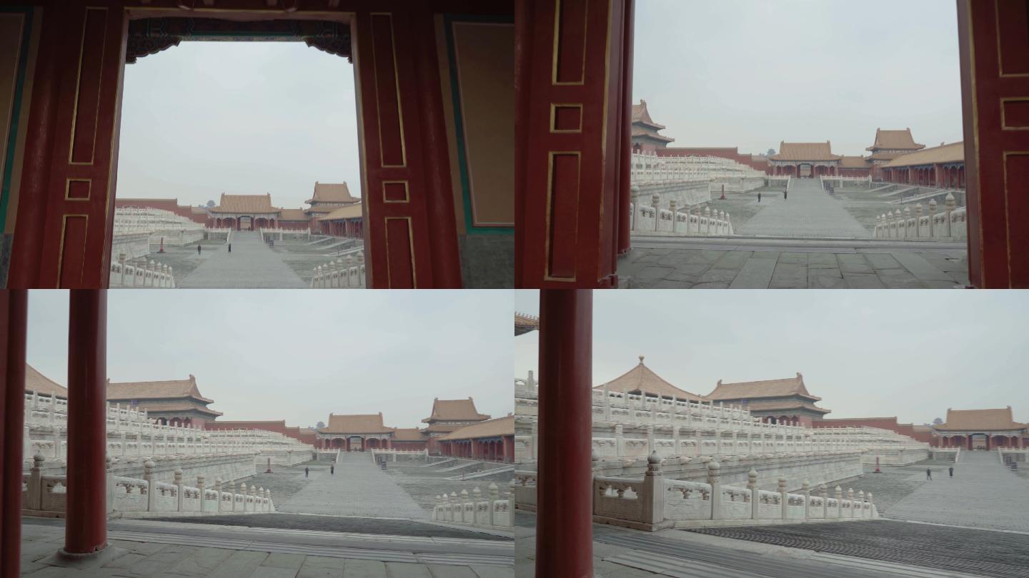 中国北京紫禁城景观。