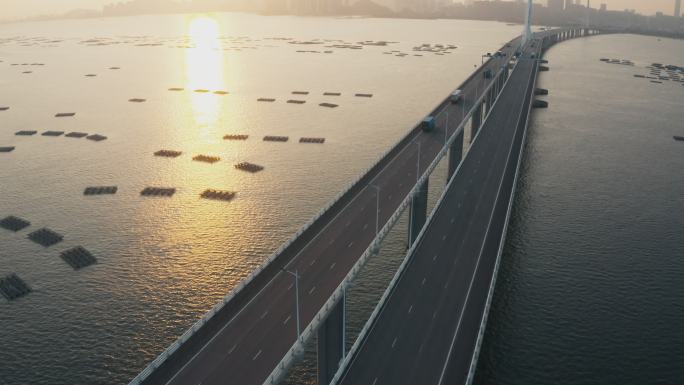 深圳湾大桥景观高架桥基建