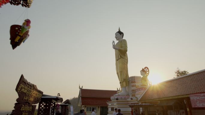 泰国清迈的泰国佛教寺庙Wat Phra，Doi Kham。