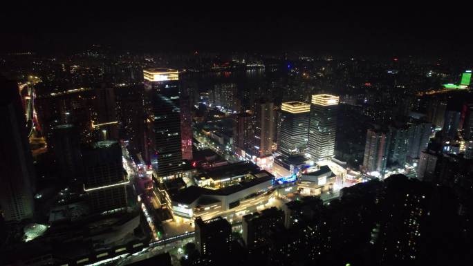 重庆万象城夜景航拍