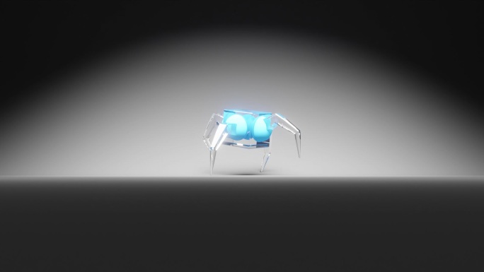 玻璃小蜘蛛blender绑定动画片头制作