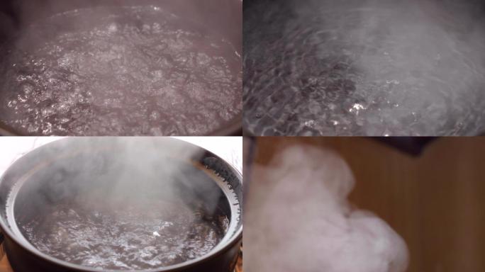 开水沸腾-水气雾气蒸气热气