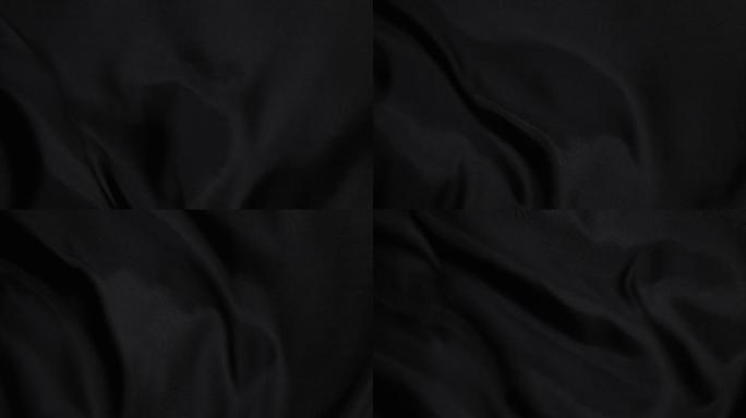 黑色缎子布匹材质