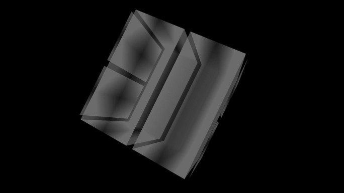 黑白光影立方体动感魔方7