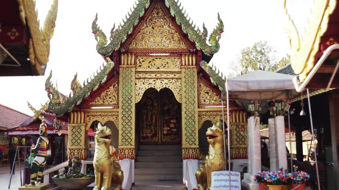 泰国清迈的泰国佛教寺庙Wat Phra，Doi Kham。