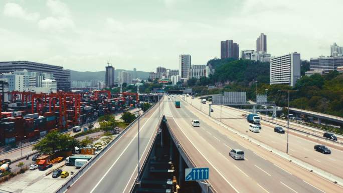 香港葵涌货柜码头及大桥