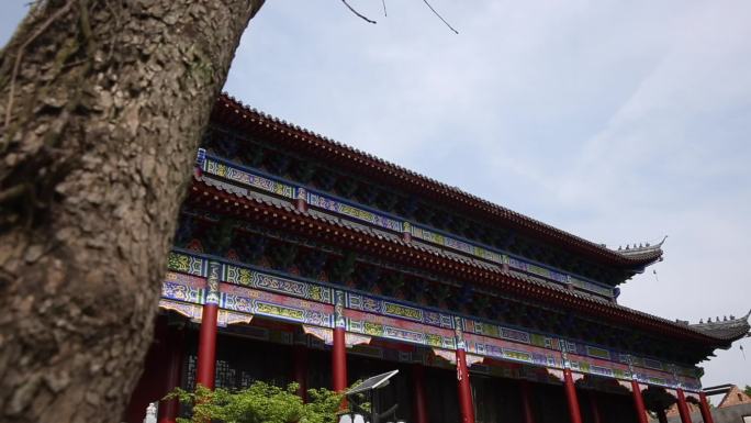 全椒神山寺寺庙祈福修行空镜A011