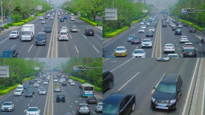 北京二环路车流