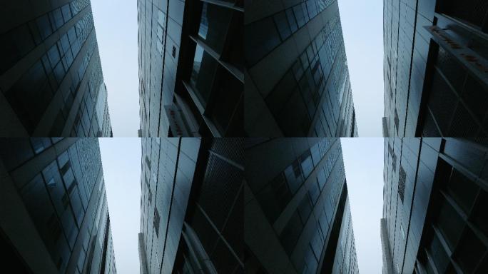 北京现代办公楼低角度透视图