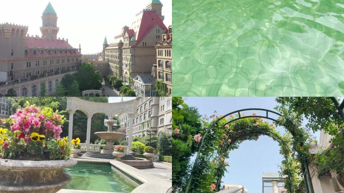 城堡酒店喷泉花园