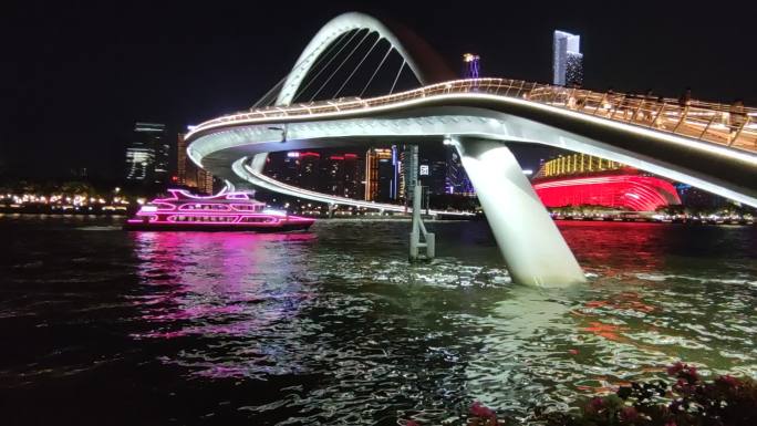 海心沙海心桥夜景