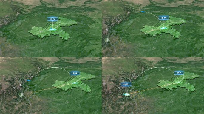 ae地图重庆飞西昌抛物线地理位置分析