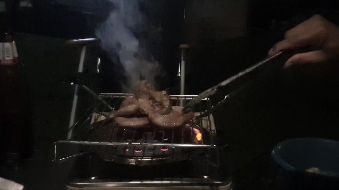 烤腌猪肉内脏烤肉烧烤BBQ