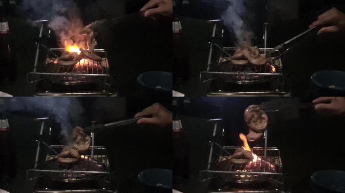 烤腌猪肉内脏烤肉烧烤BBQ