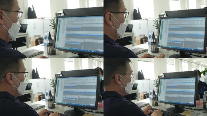 4k产业集聚区企业工业园工人操作B