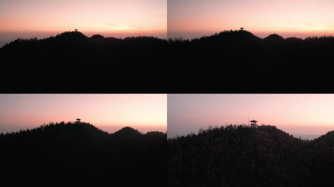 九峰山森林公园日落