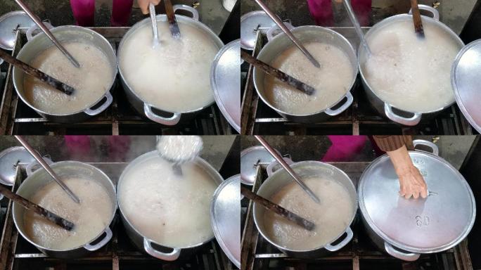 越南血饼粥传统小吃
