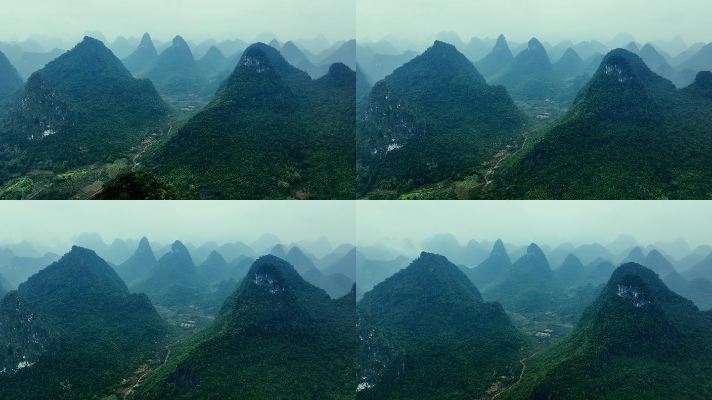 中国桂林山鸟瞰图中国桂林山鸟瞰图