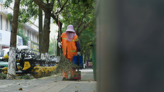 卫生城市 -文明城市 -环卫工人4k