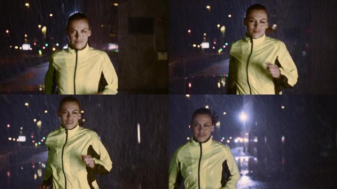 雨夜在城里奔跑的女人