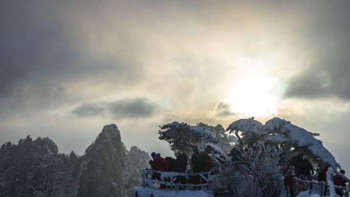 黄山雪景timelapse 4k