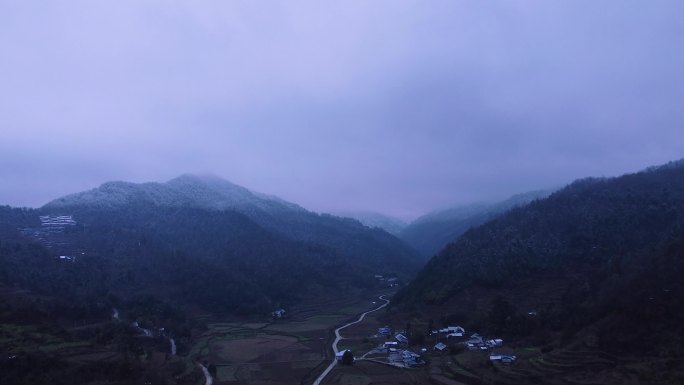 雪山远山小众景点宏伟航拍