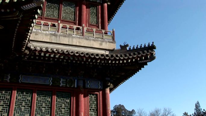 北京颐和园旅游参观京城景观中式建筑