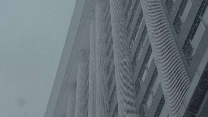 大雪 建筑 风雪