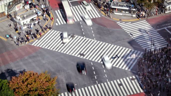 东京涉谷口岸繁忙路口