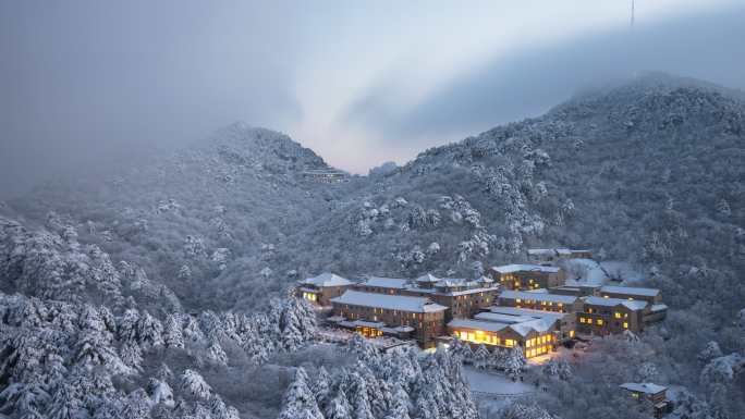 黄山雪景timelapse 4k