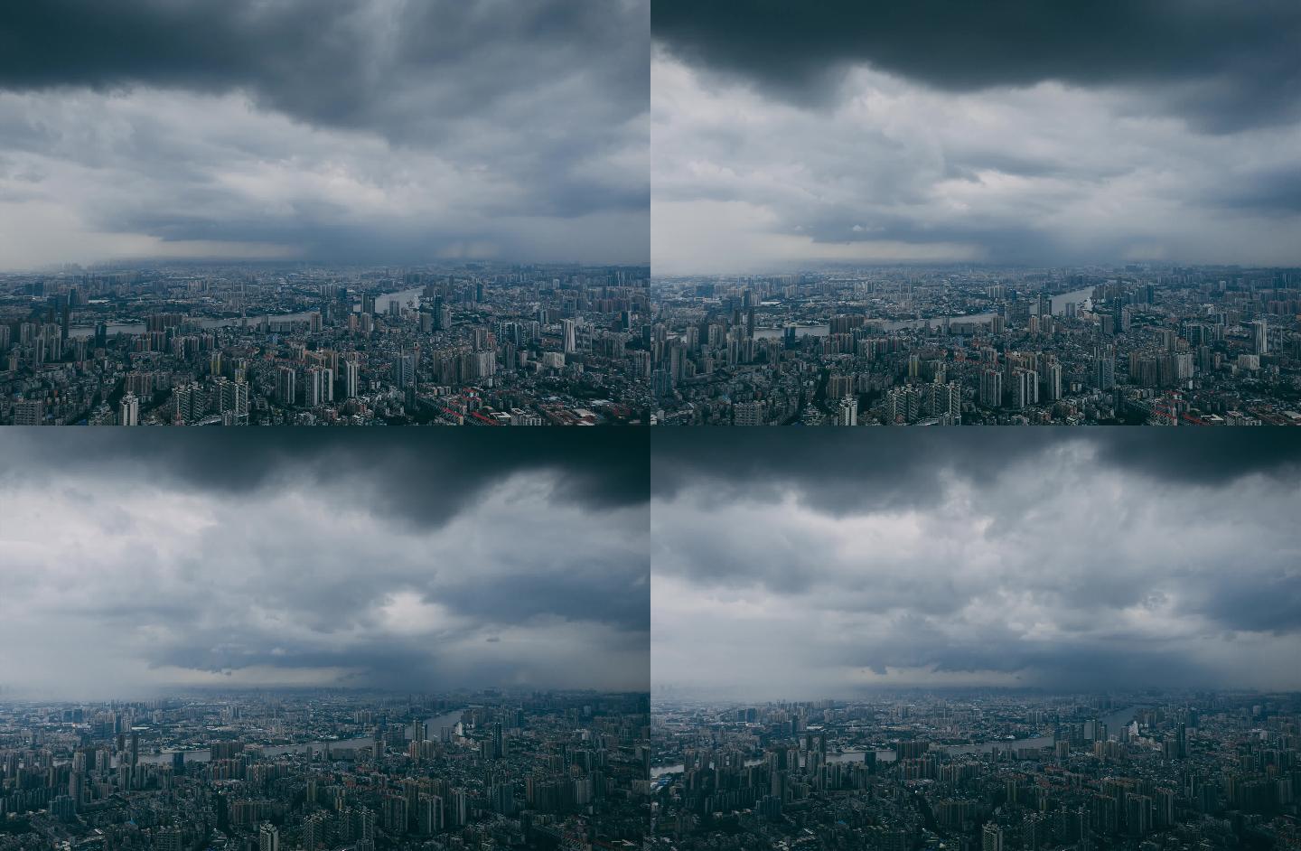 广州台风乌云暴雨延时06