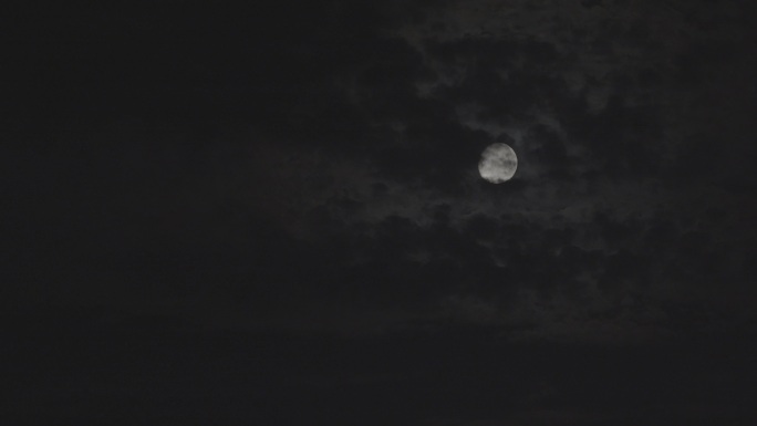 乌云挡住月亮