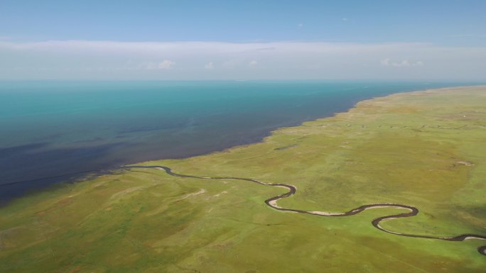 原创 青海湖草原自然风光航拍