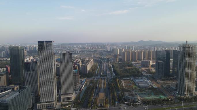 南京 河西 金融中心 会展中心 航拍