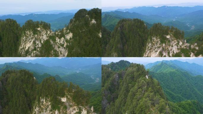 高山山峰骆驼峰航拍