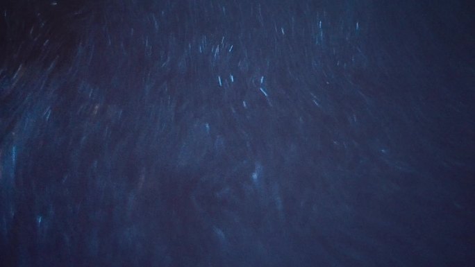 【4K正版】蓝眼泪海浪冲刷礁石特写镜头