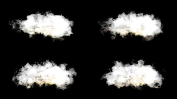 动态云循环动画带通道
