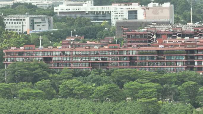 航拍广州大学城美术学院