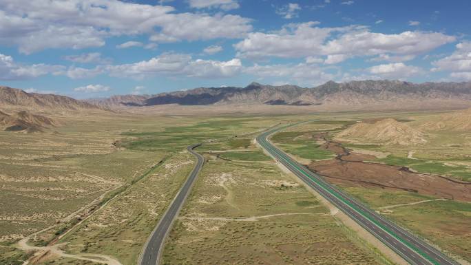 原创商用 G6国道京藏高速公路航拍景观