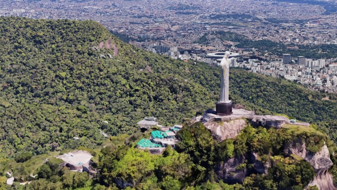 巴西耶稣雕像航拍