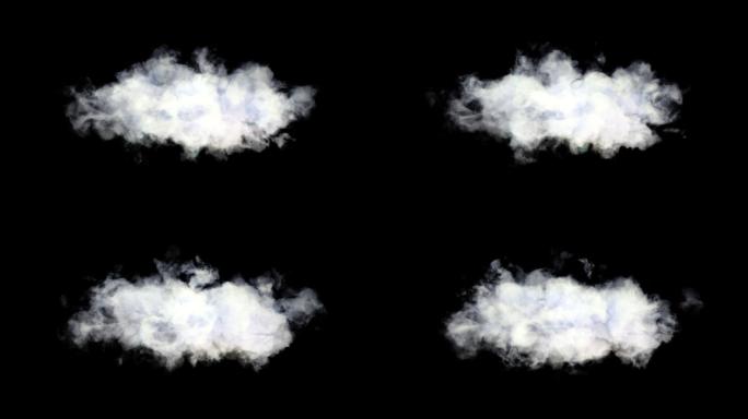 动态云循环动画带通道