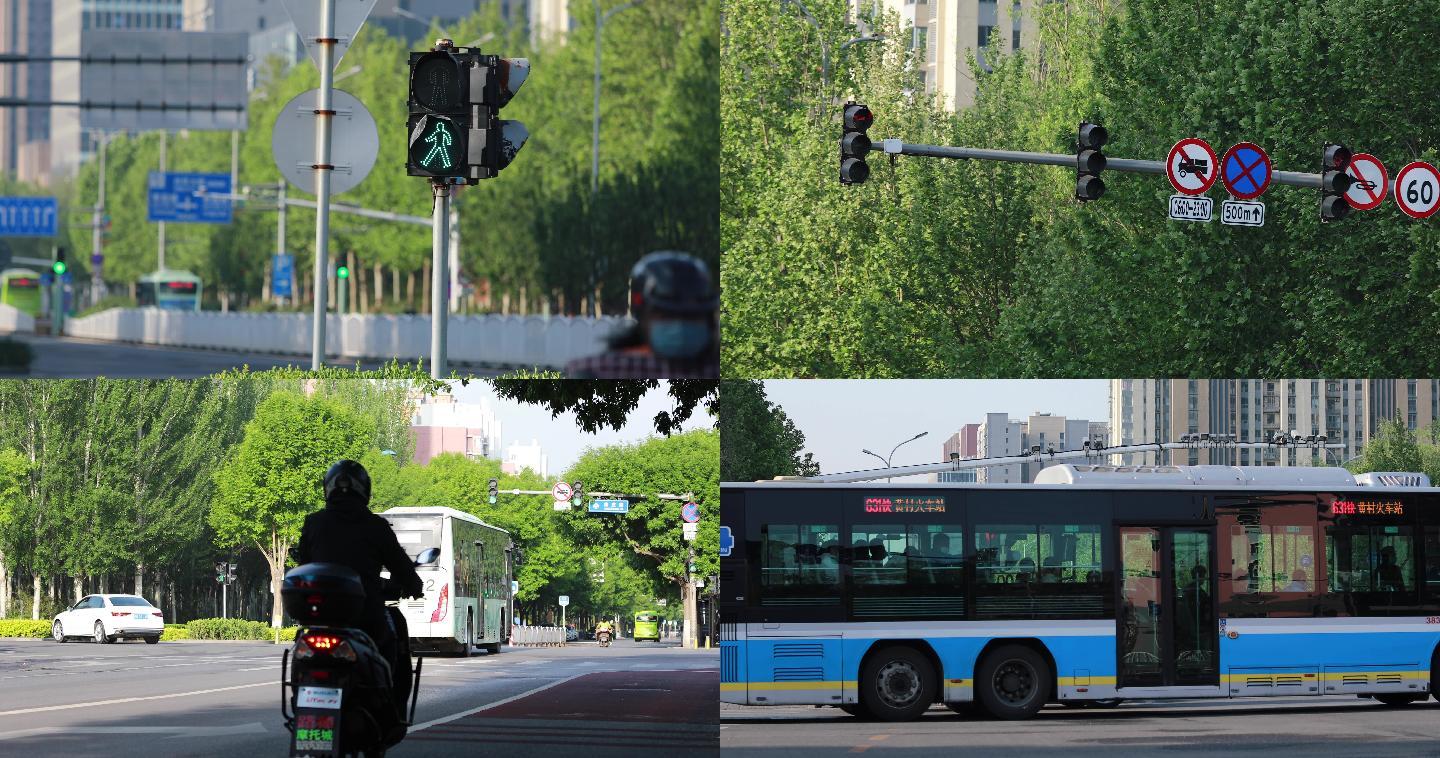 【4k素材】城市公交车/公共交通