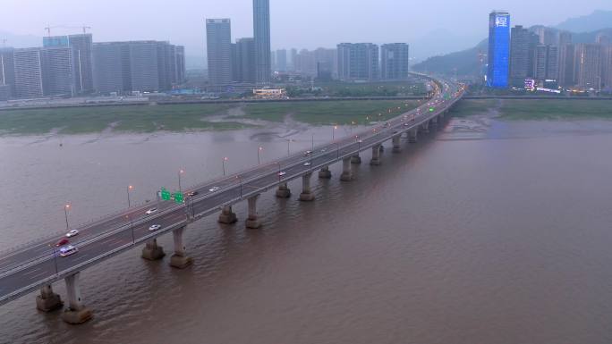 温州瓯越大桥航拍