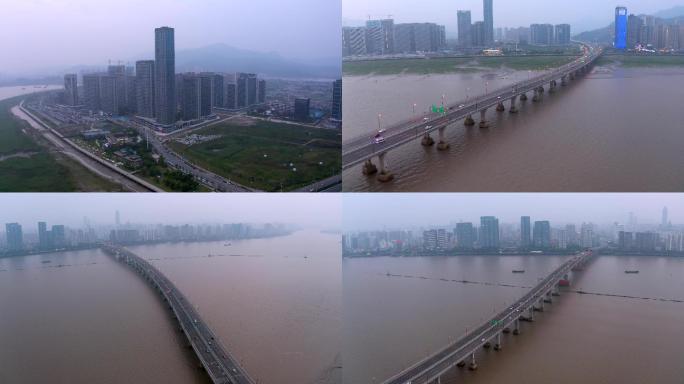 温州瓯越大桥航拍