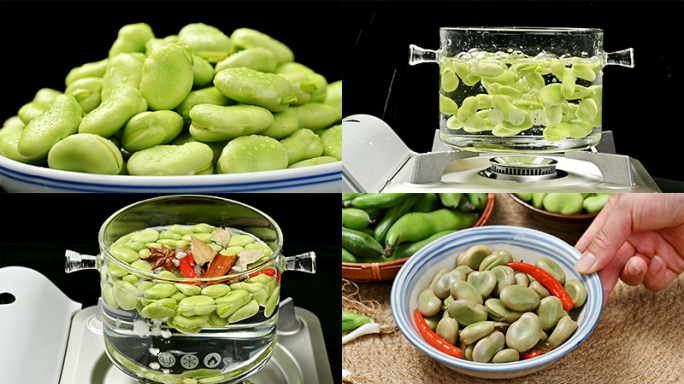 蚕豆 剥蚕豆 煮蚕豆